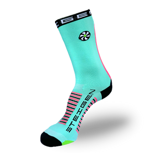 Licorice Allsorts Running Socks ¾ Length