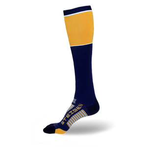 Navy Running Socks Full Length