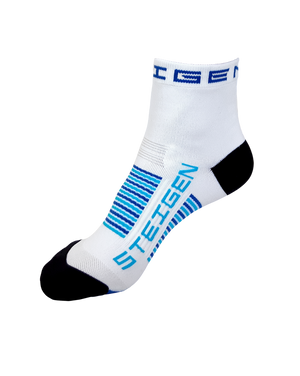 Kids White Running Socks ¼ Length